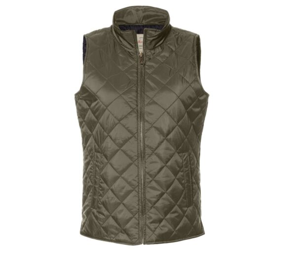 Western River Women's Diamond Quilted Camp Vest - Image 4